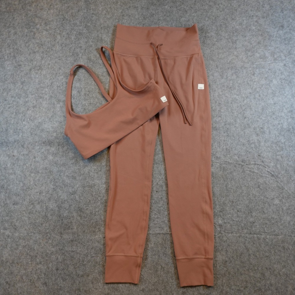 Vuori Set Women Small Pink Yosemite Sports Bra Top VW104 Daily Leggings VW323